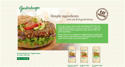 Desktop Screenshot of gardenburger.com